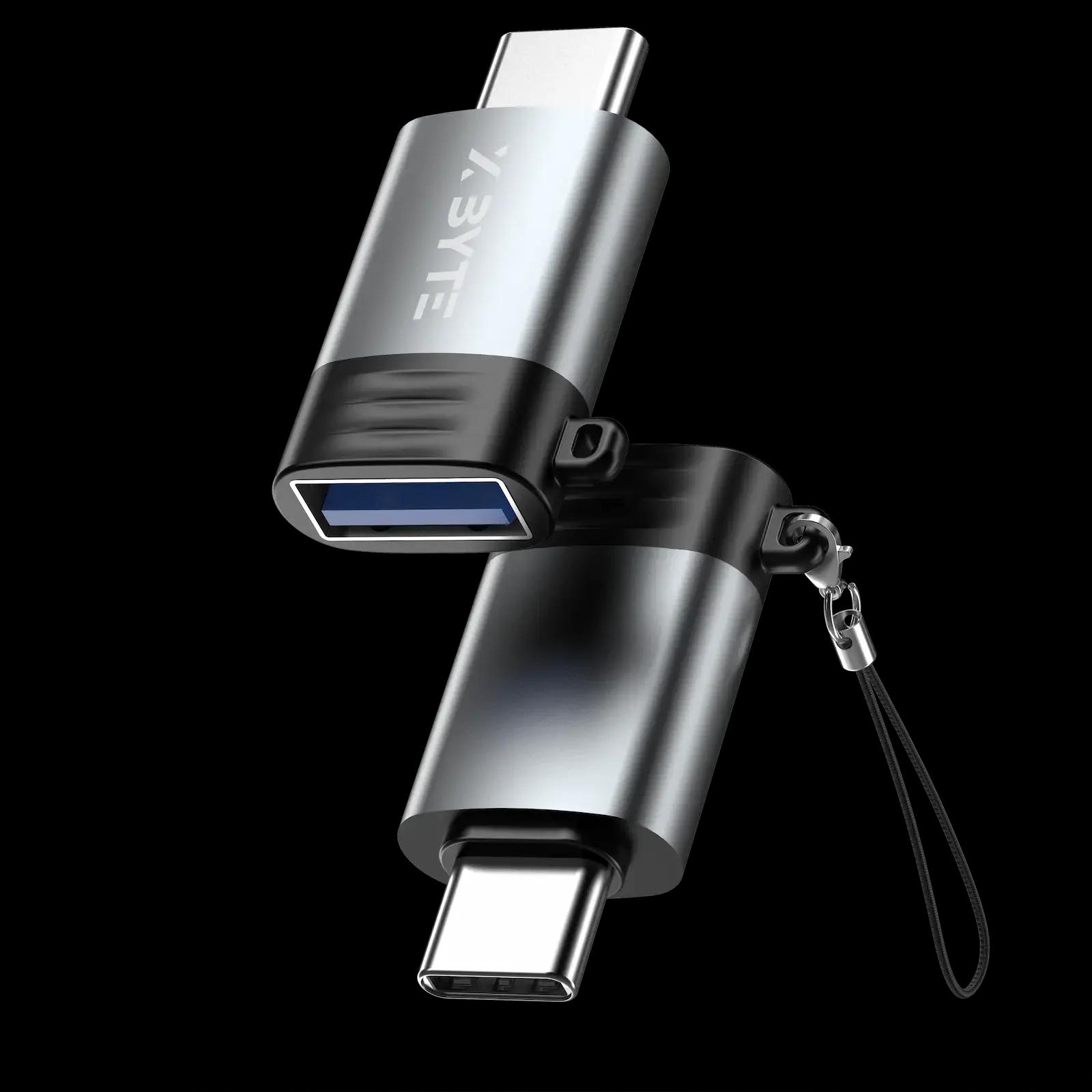 USB to USB-C Adapter with OTG Support – Lightweight Aluminum Alloy Design for Phones, Tablets, Laptops